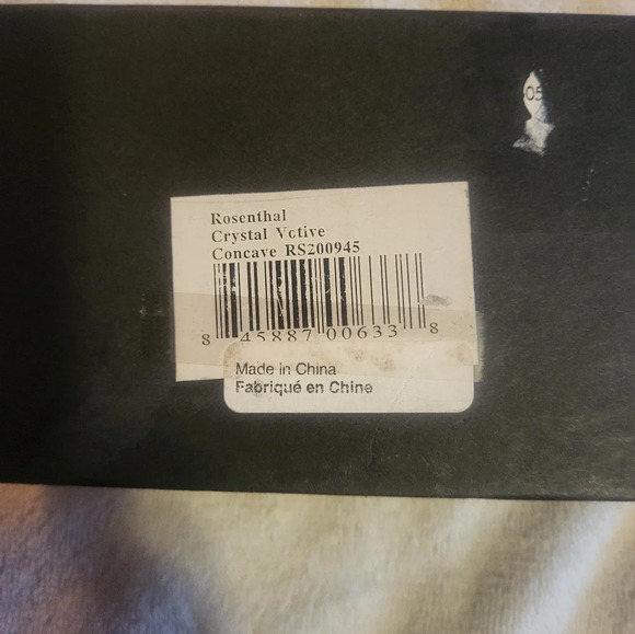 Vintage Rosenthal concave glass candle holder 1970's Art Deco - Picture 3 of 6